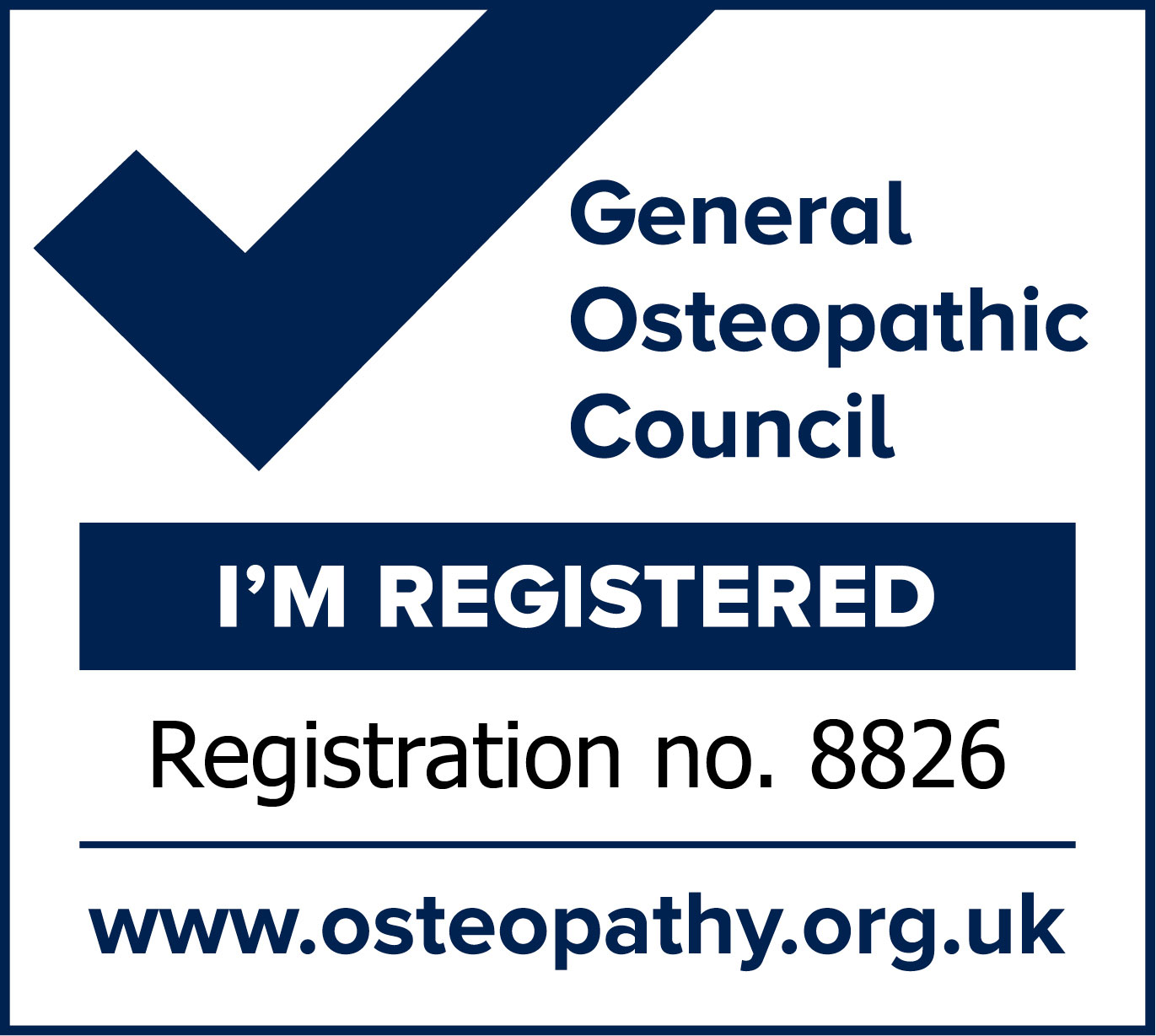 Member of General Osteopathic Council